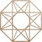 Ekena Millwork Guardian Wood Fretwork Pierced Ceiling Medallion, Red Oak, 16"OD x 6 1/4"ID x 3/8"T CMWP16X16X0375GDRO - alternate 1